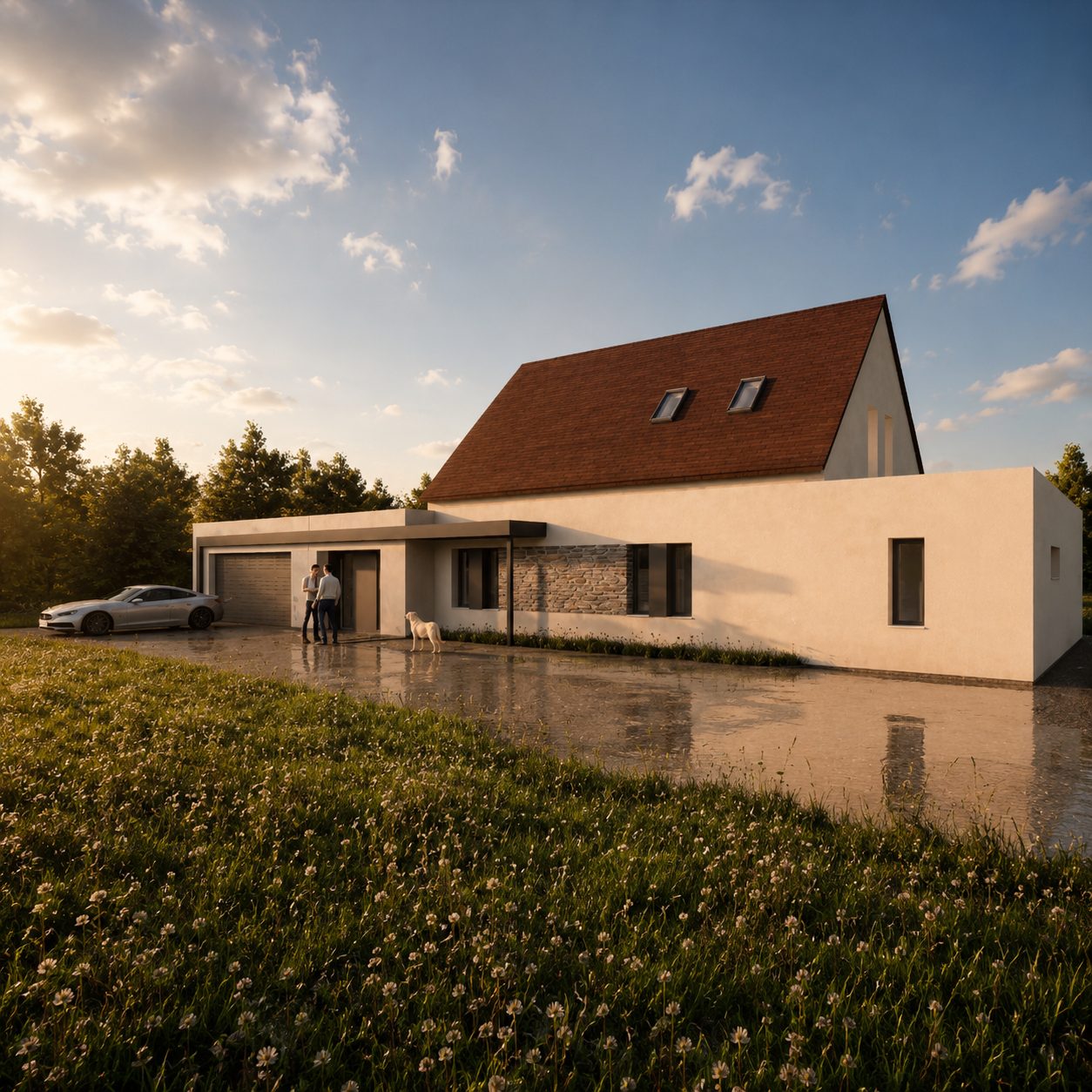 Projet de M. P — Extension avec garage