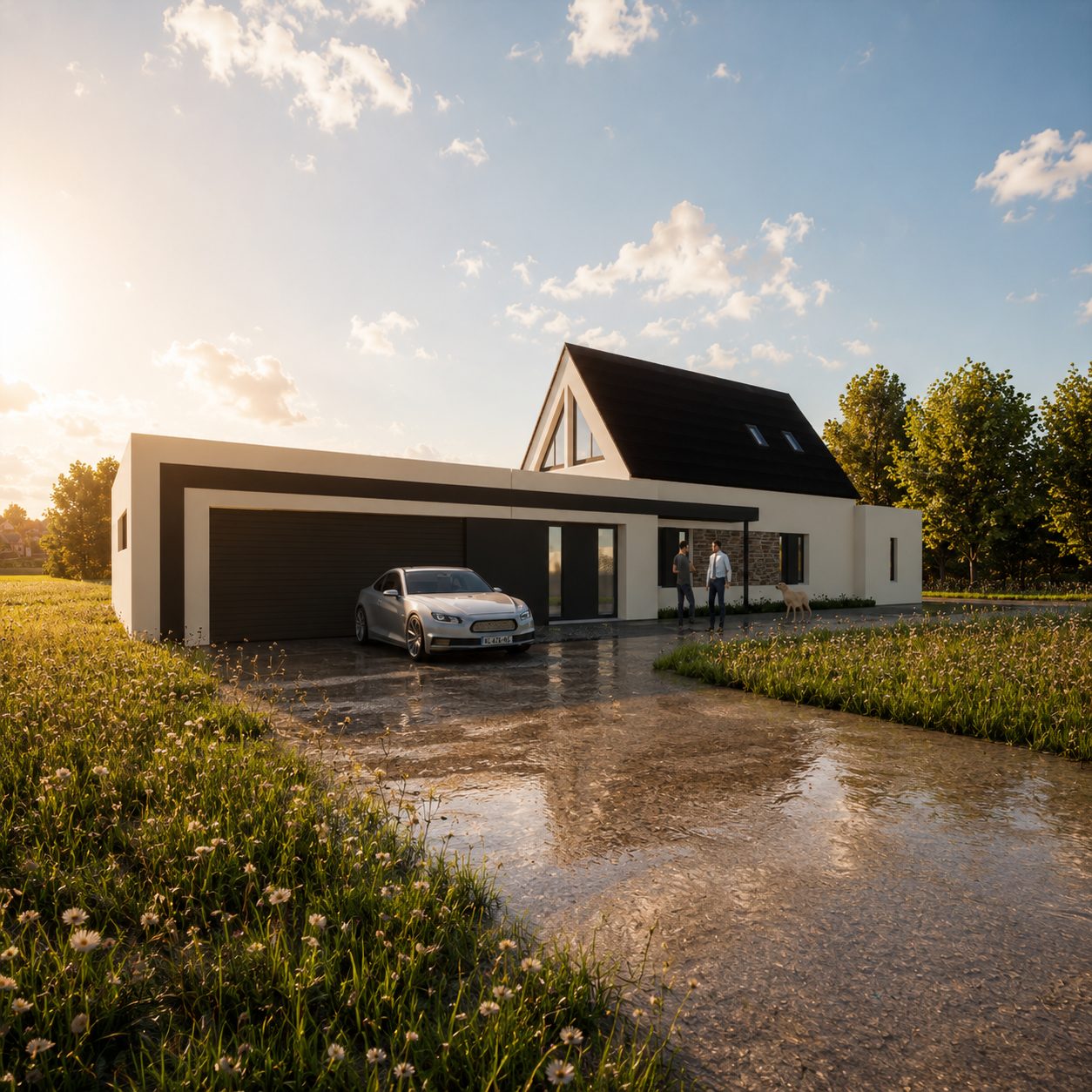 Projet de M. P — Extension avec garage