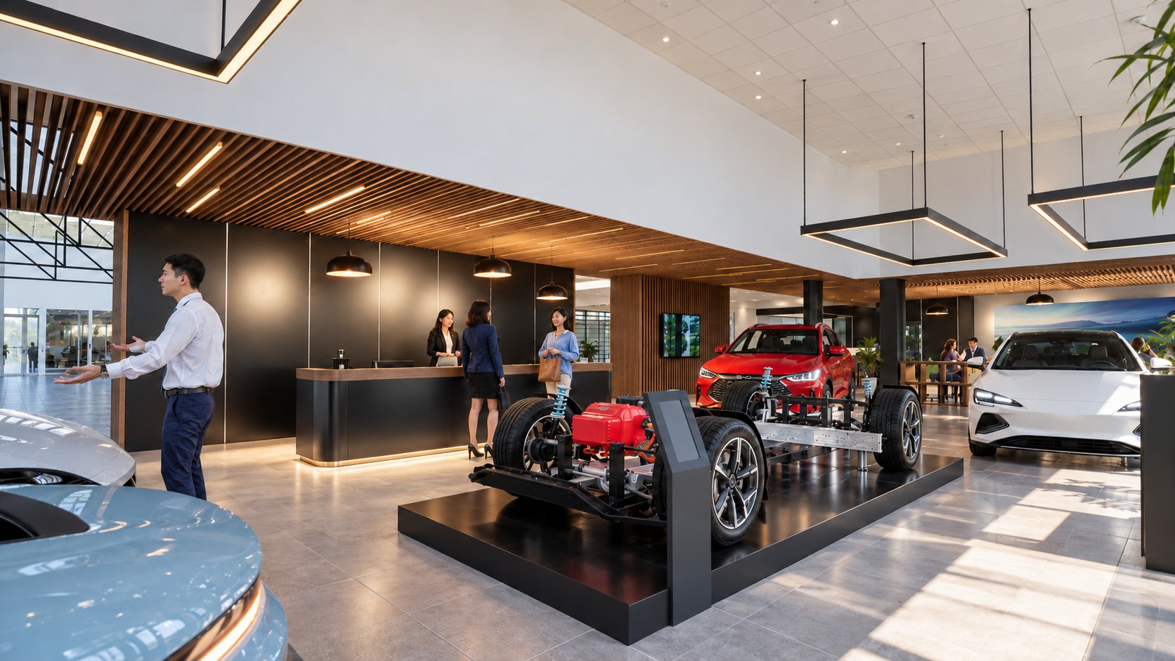 Concession automobile — Showroom d’une nouvelle marque