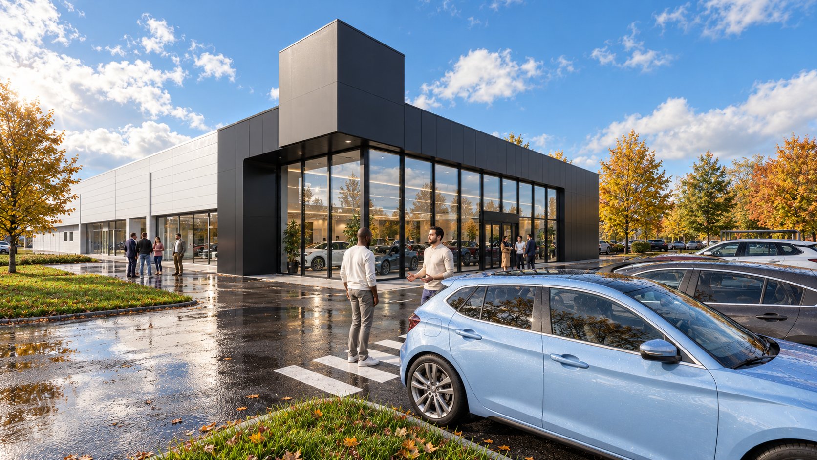Concession automobile — Showroom d’une nouvelle marque
